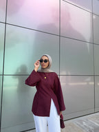 mini octaya (Striped Burgundy)