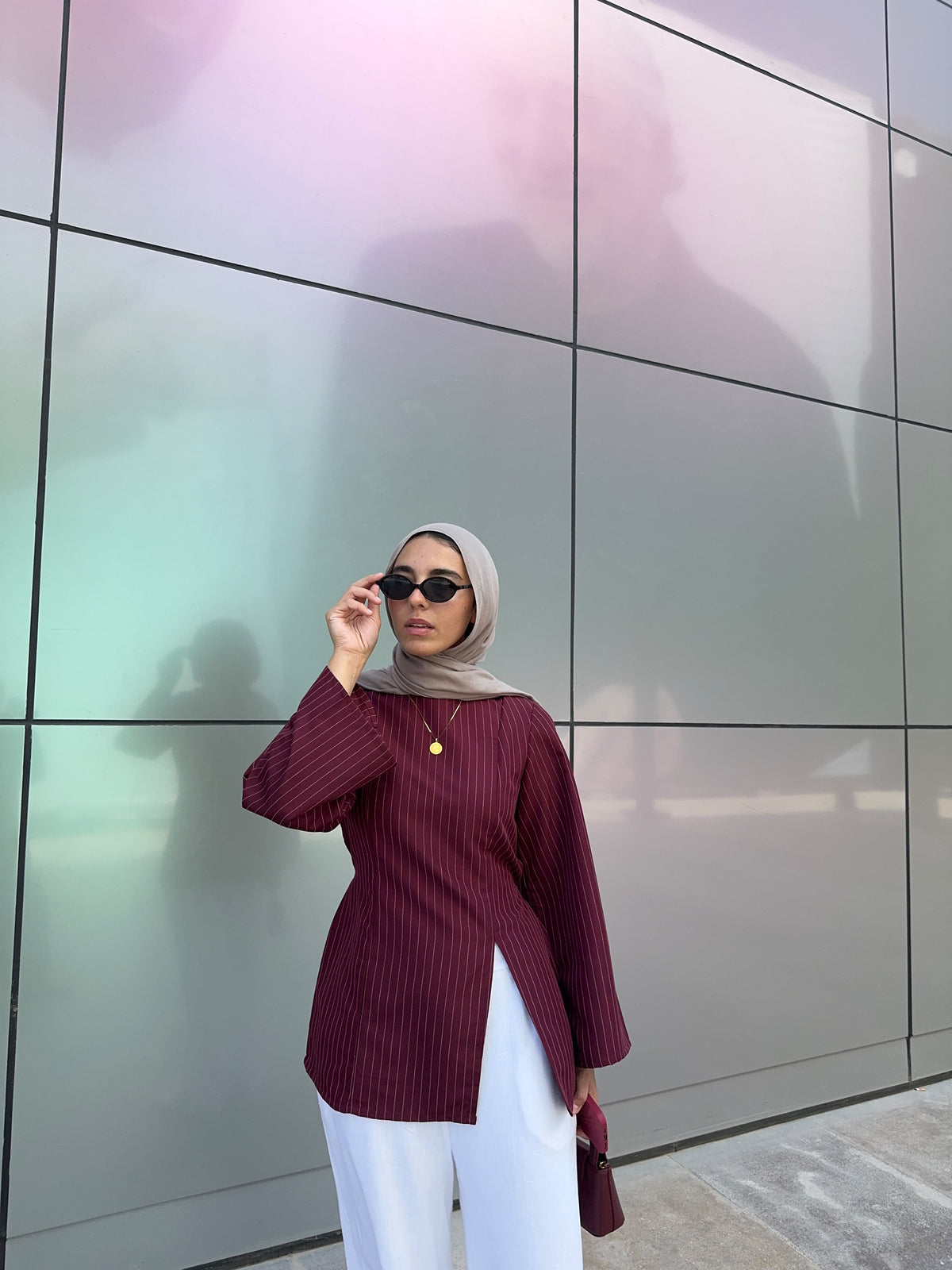 mini octaya (Striped Burgundy)