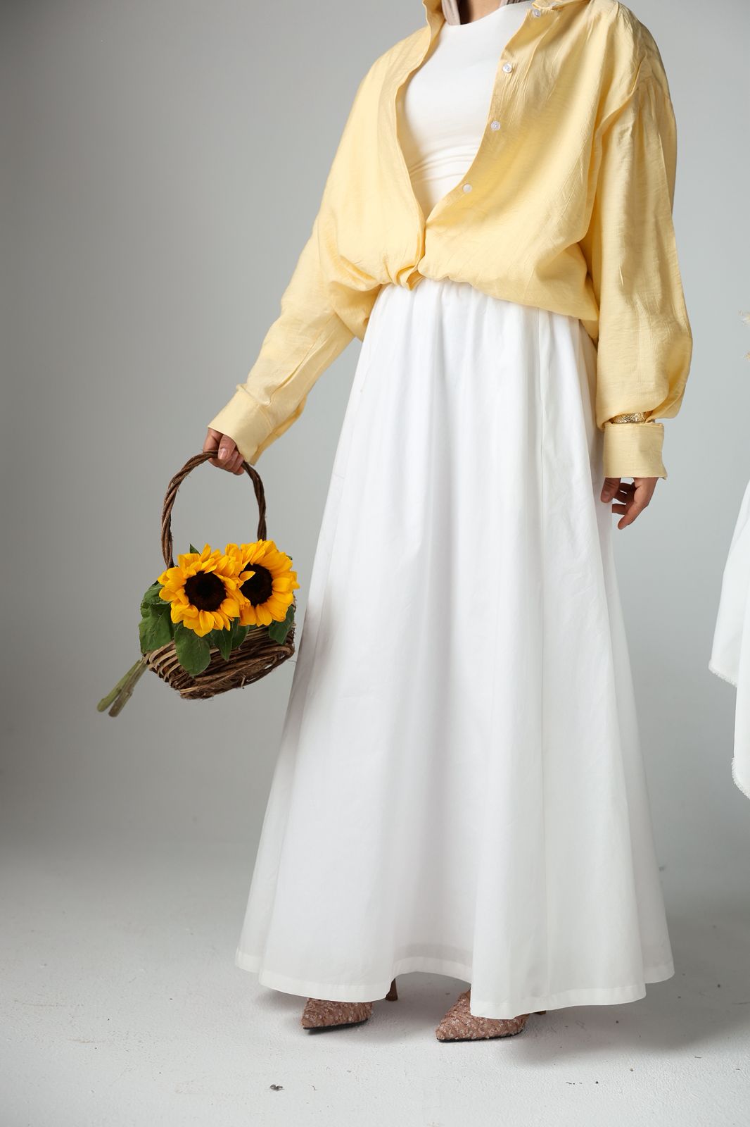 Zahra Skirt(white)