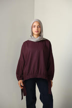 daii blouse(Burgundy)