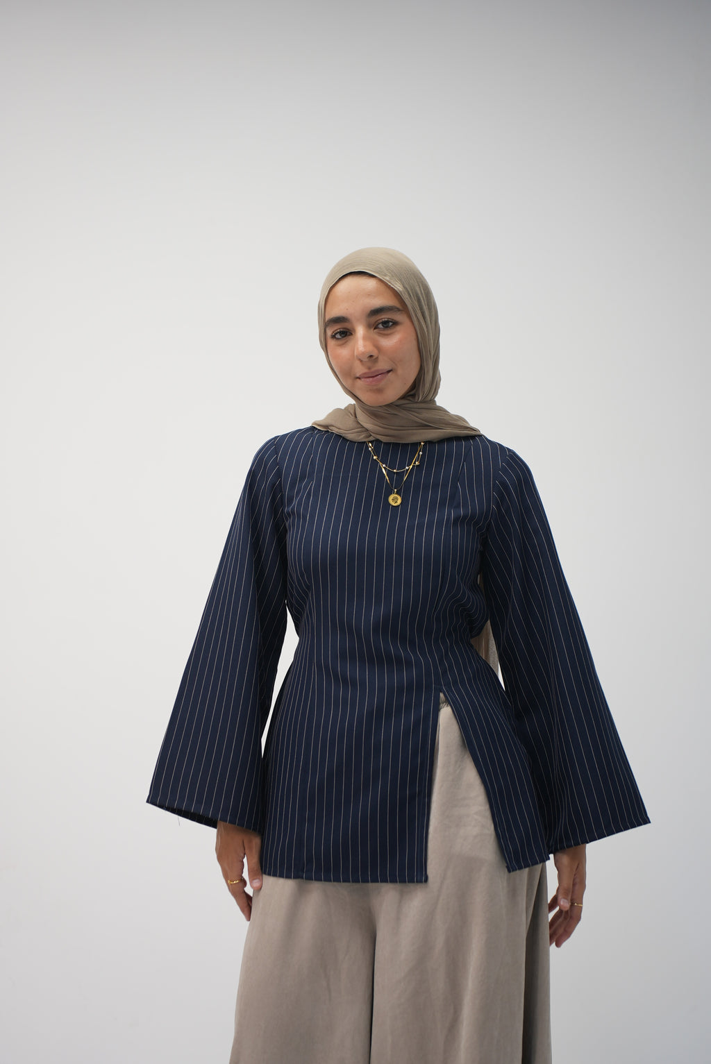 mini octaya (striped navy blue)