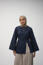 mini octaya (striped navy blue)