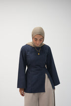 mini octaya (striped navy blue)