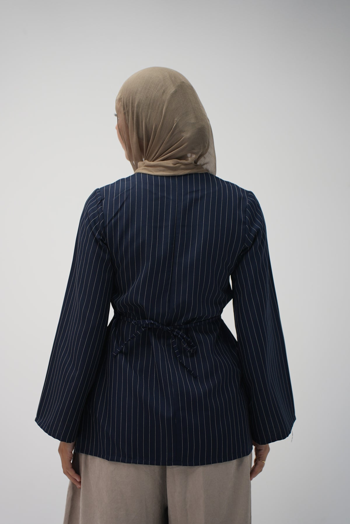 mini octaya (striped navy blue)