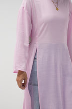 luna slits dress (PINK)