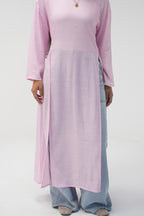 luna slits dress (PINK)