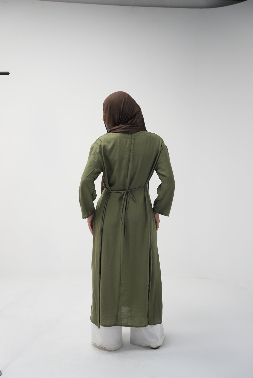 luna slits dress (OLIVE)