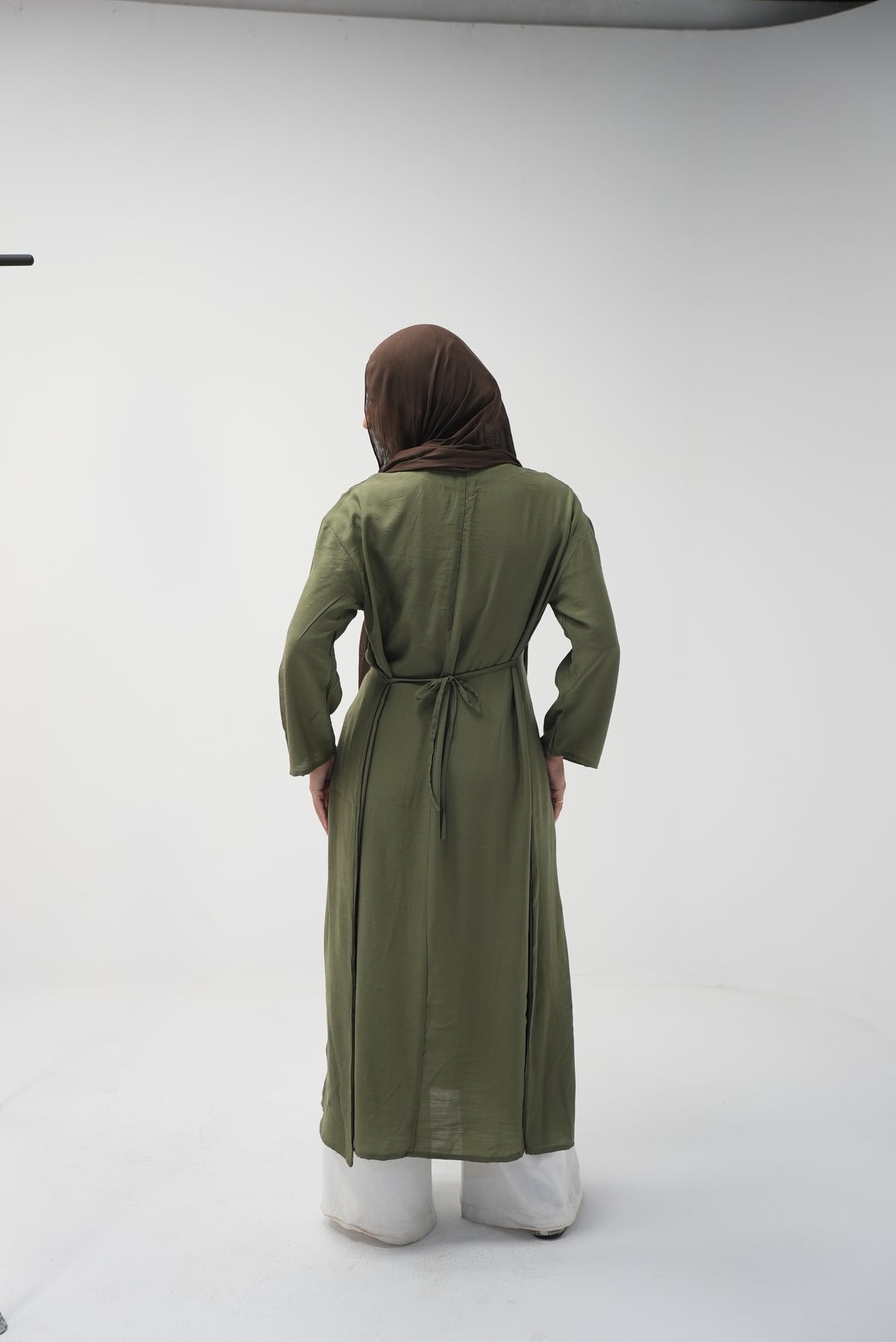 luna slits dress (OLIVE)