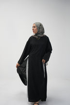 luna slits dress (black)