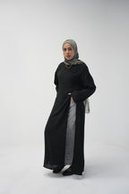 luna slits dress (black)