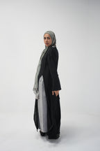 luna slits dress (black)