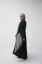 luna slits dress (black)