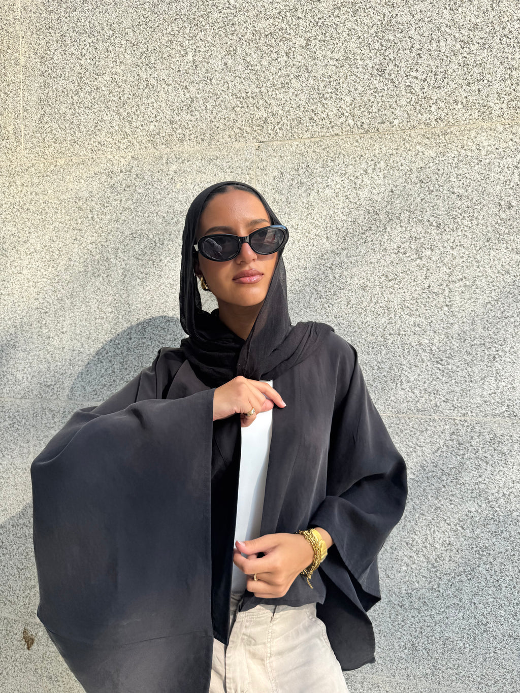butterfly kimono (black)