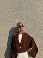 butterfly kimono (brown)