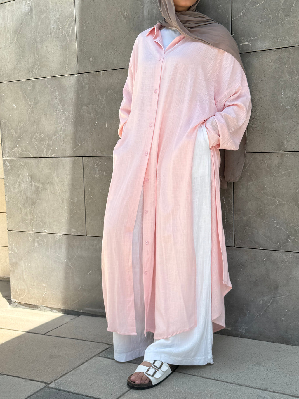 Shirt Dress(pink)