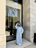 shirt dress(baby blue)