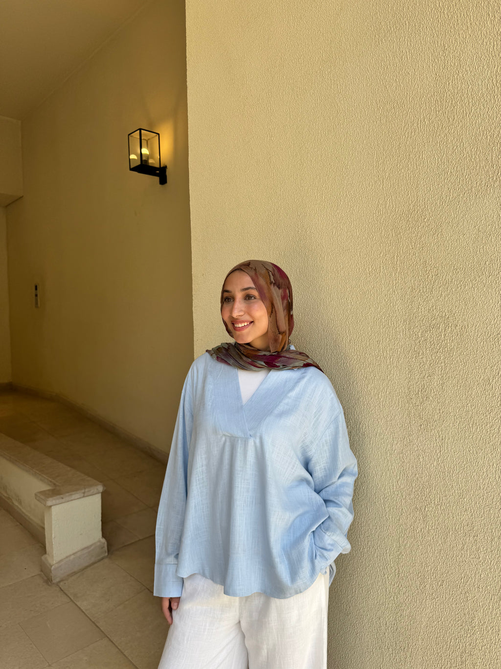 Tayf blouse(baby blue)