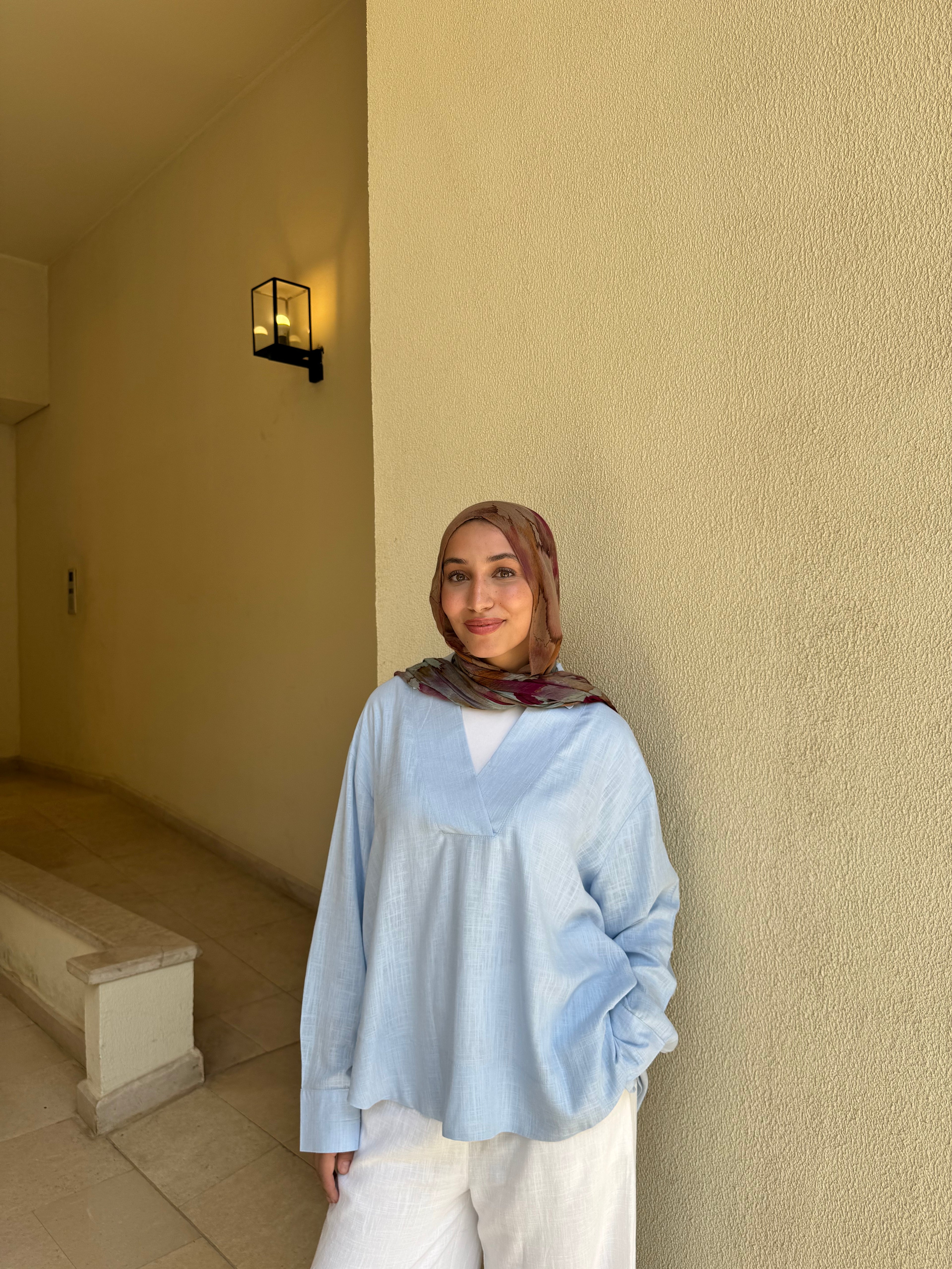 Tayf blouse(baby blue)