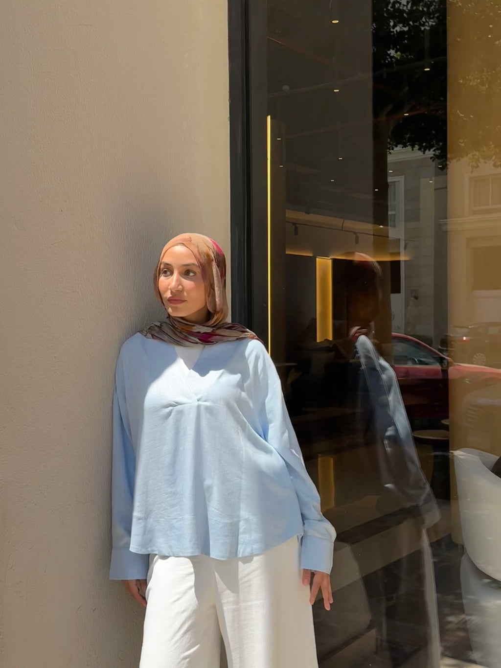 Tayf blouse(baby blue)