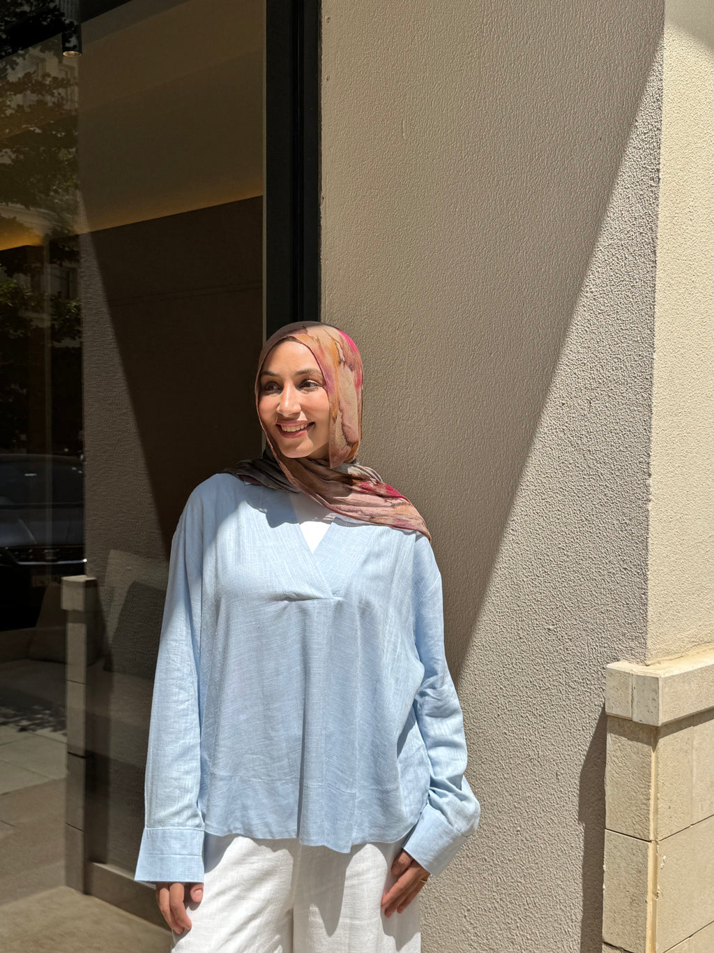 Tayf blouse(baby blue)
