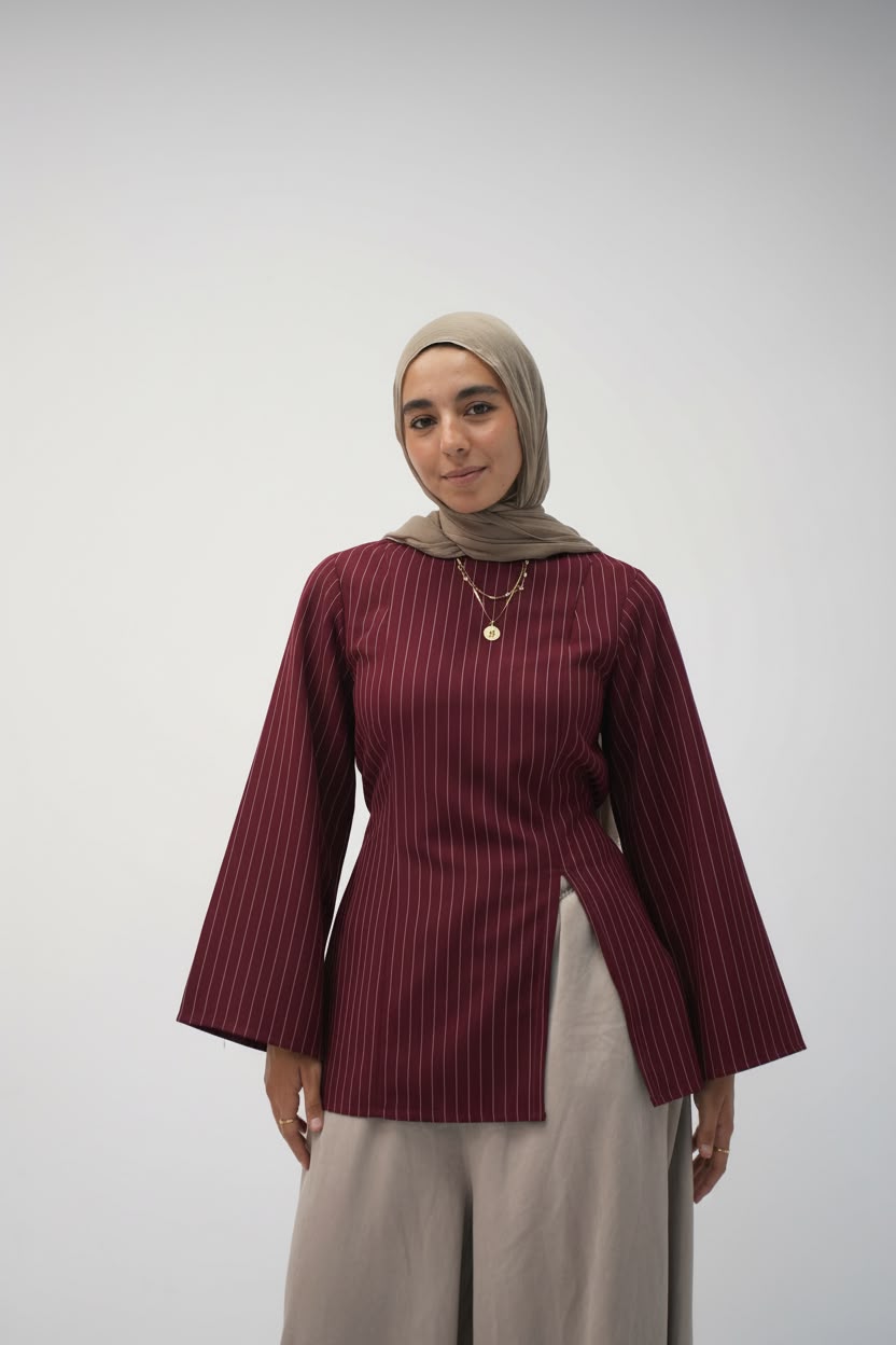 mini octaya (Striped Burgundy)