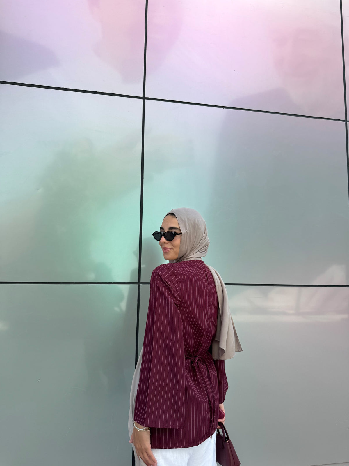 mini octaya (Striped Burgundy)